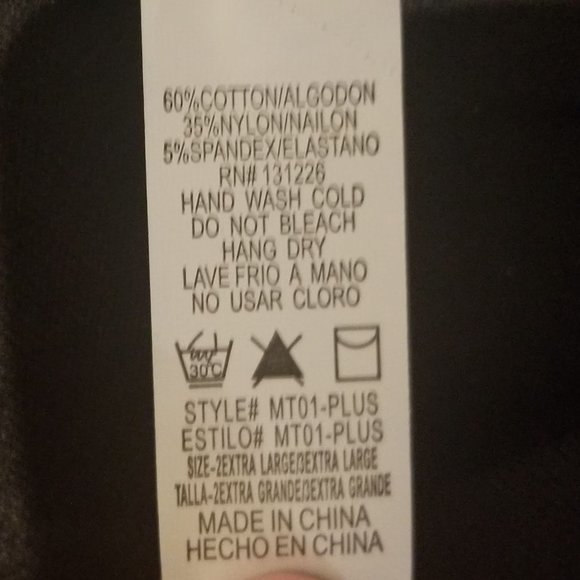 New Mix Stretch Moto Legging Pants with Back Pock - Picture 4 of 5